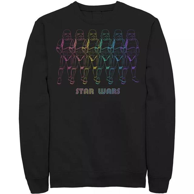 Mens Star Wars Pride Rainbow Stormtroopers Line Up Sweatshirt Product Image