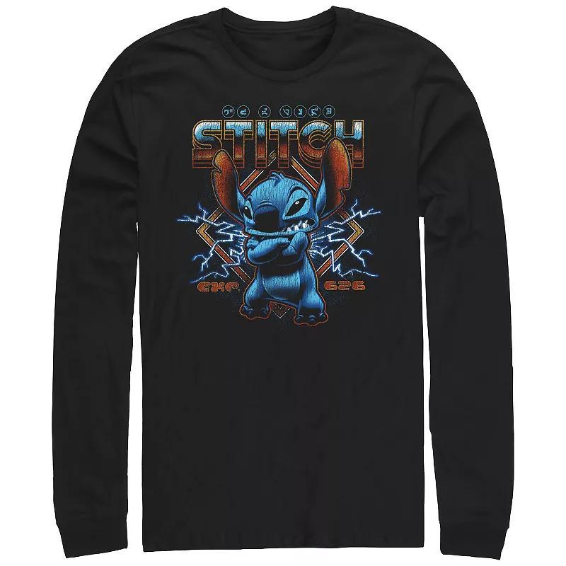 Disneys Lilo & Stitch Rock Poster Stitch Mens Graphic Tee Product Image