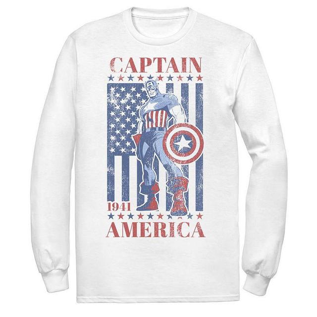 Mens Marvel Captain America Vintage Flag 1941 Tee Product Image