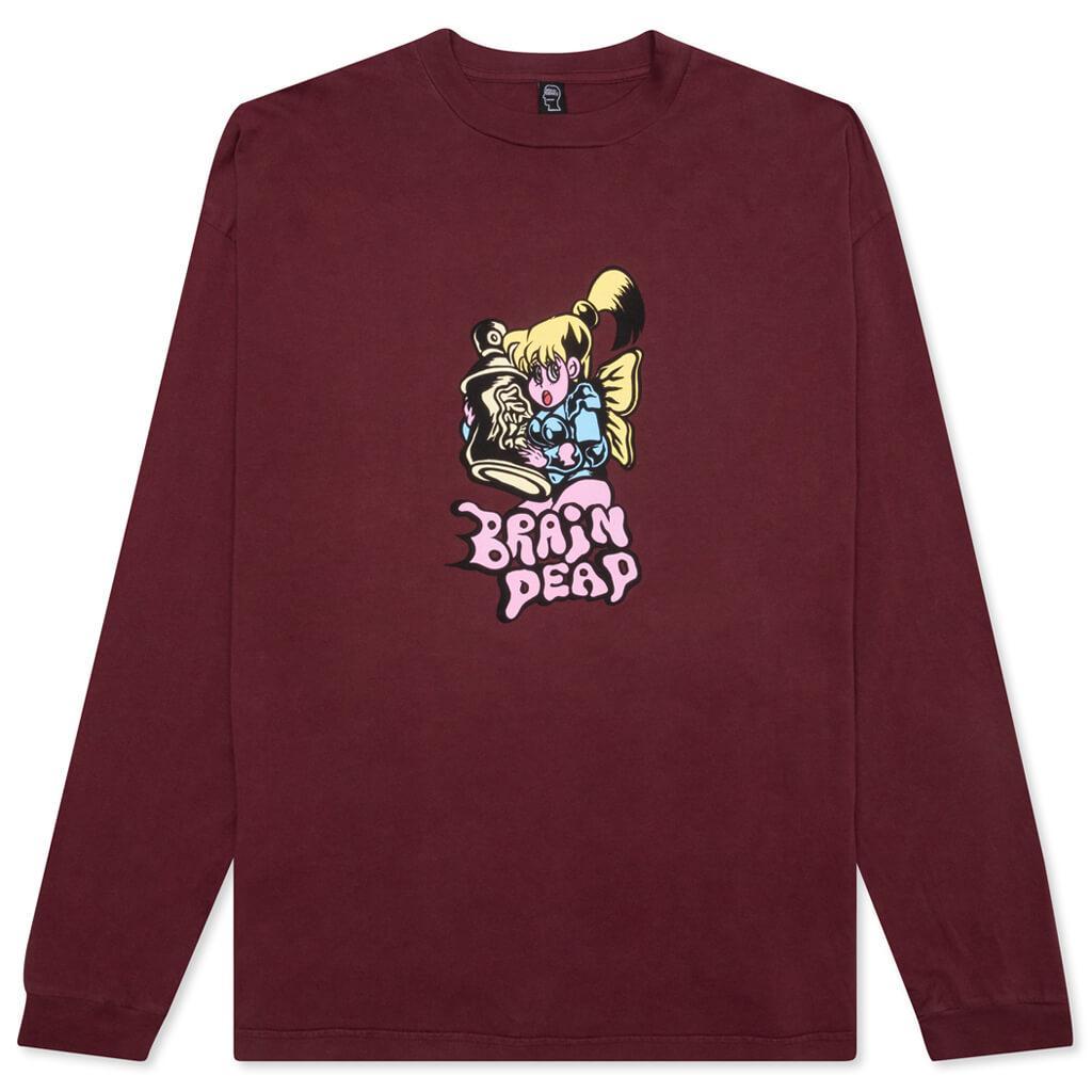 Bubblegum Shorty L/S - Maroon Male Product Image