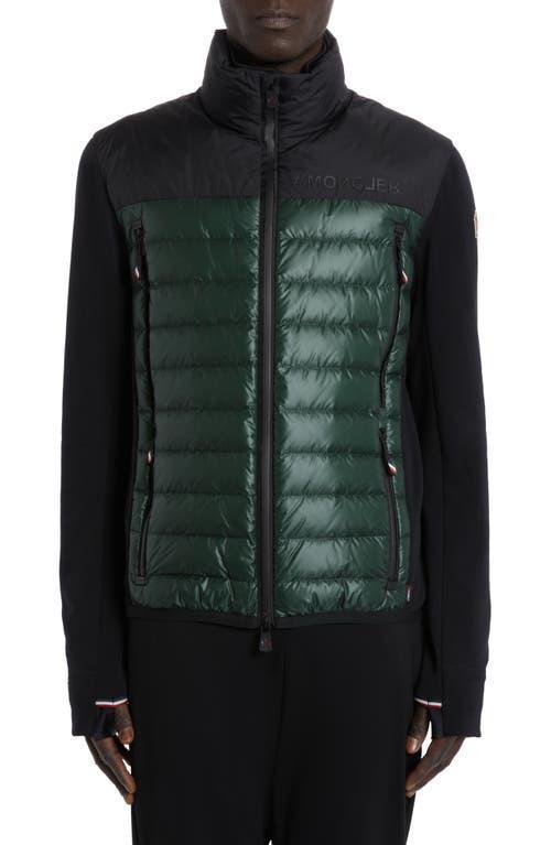 Moncler Grenoble Quilted 750 Fill Power Down & Knit Cardigan Product Image