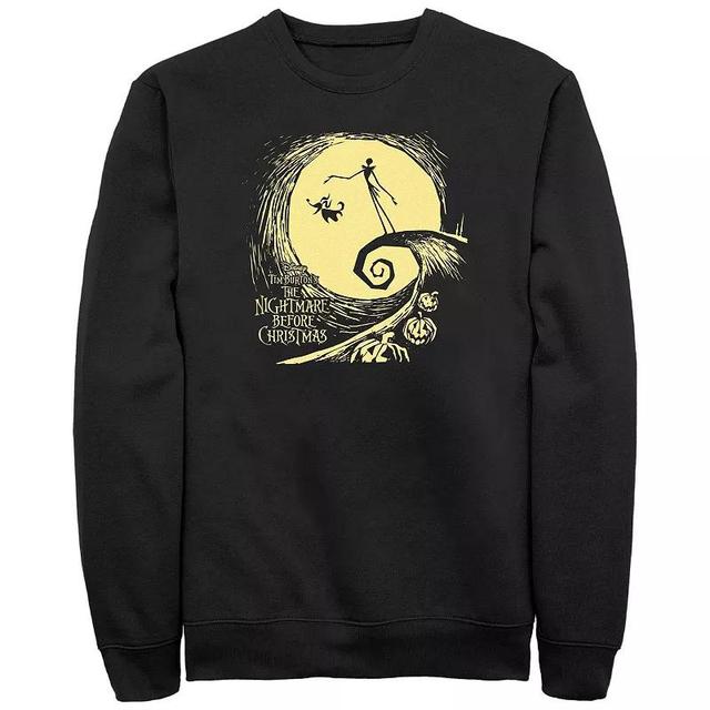 Disneys The Nightmare Before Christmas Jack And Zero At Night Mens Graphic Fleece Product Image