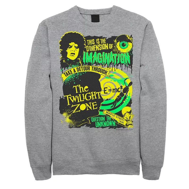 Mens The Twilight Zone Dimension Of Imagination Sweatshirt Athletic Grey Product Image