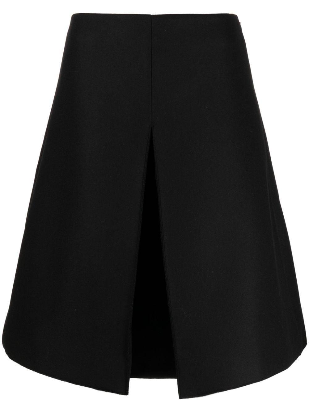 Boris Virgi Wool Blend Skirt In Black Product Image