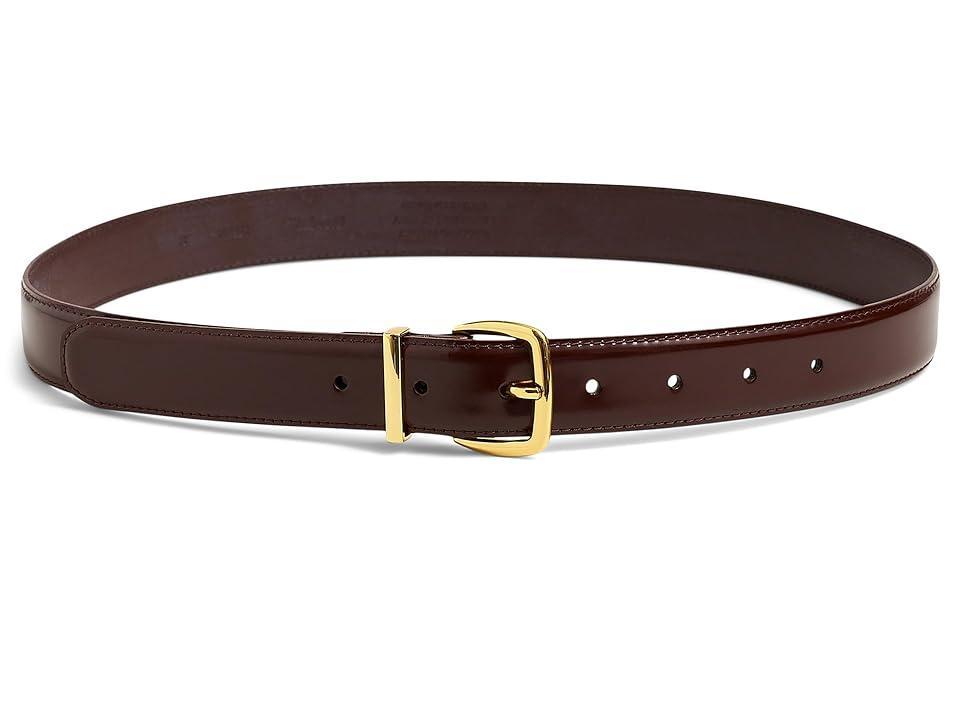 Madewell Box Leather Essentials Belt (Dark Cabernet) Women's Belts Product Image