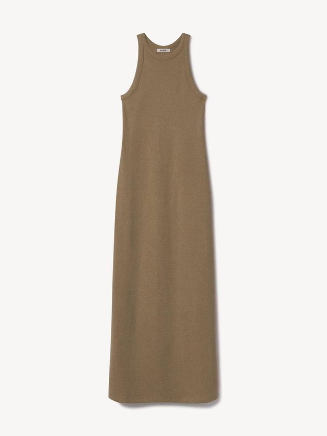 Marled Rockaway Sand Surplus Rib Tank Dress Product Image