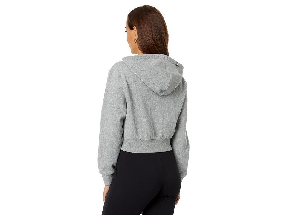 Salty Crew Summer Vibe Crop Pullover Hoodie (Heather Grey) Women's Clothing Product Image