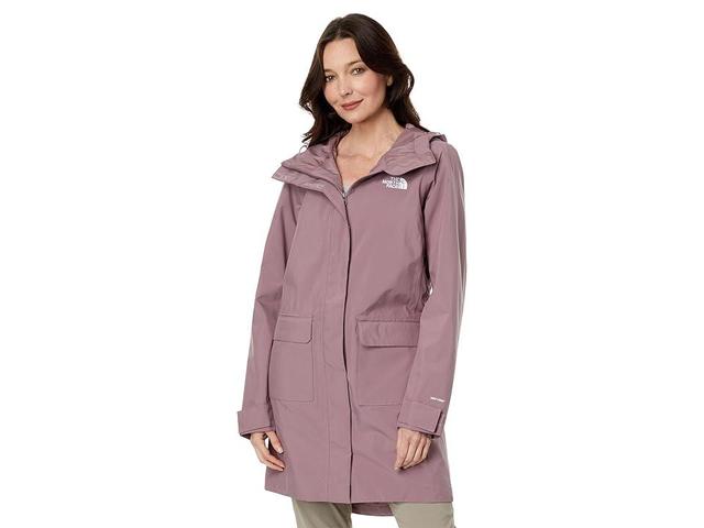 The North Face City Breeze Rain Parka II (Fawn Grey) Women's Clothing Product Image