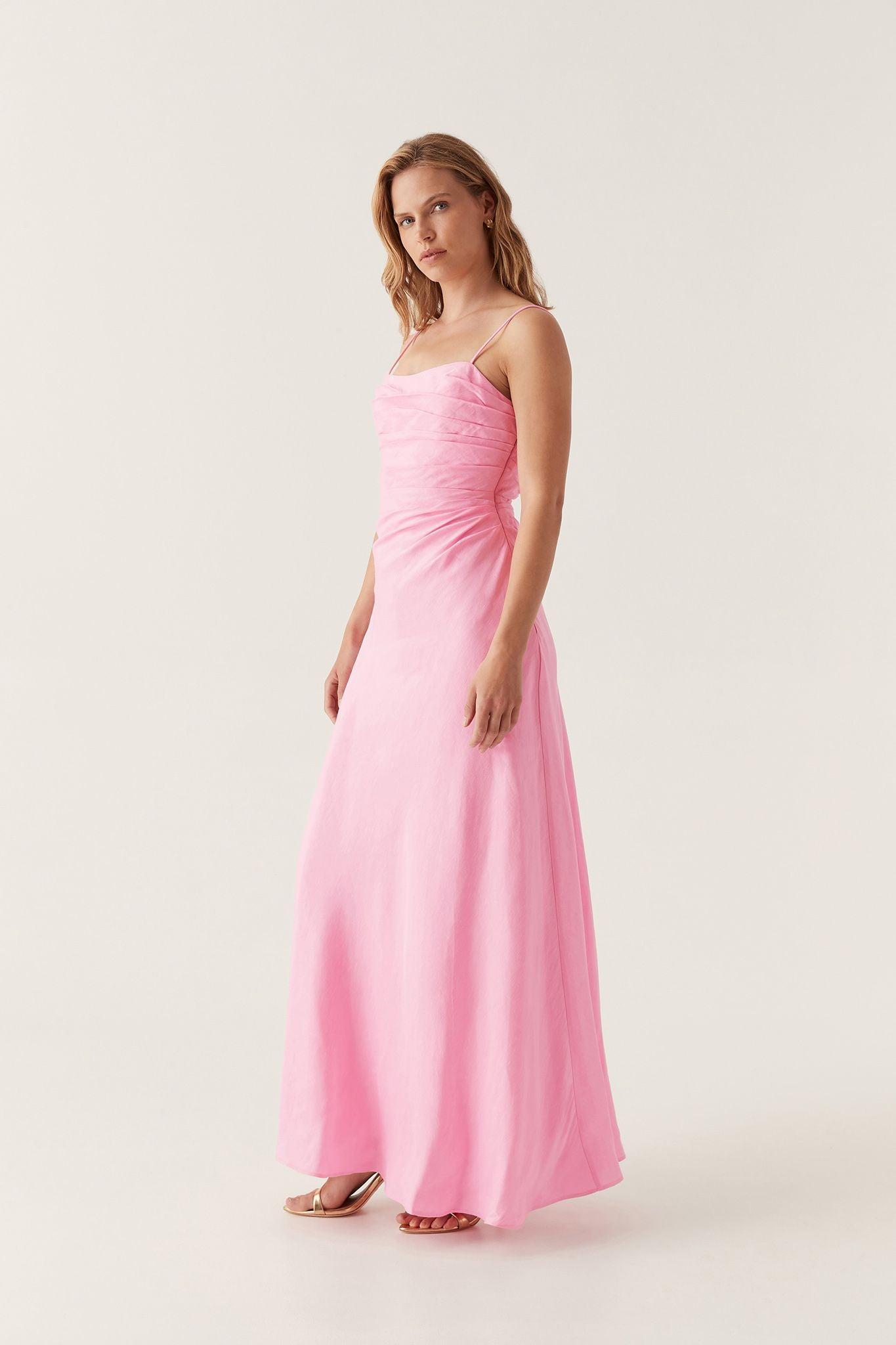 Clarice Draped Maxi Dress Product Image