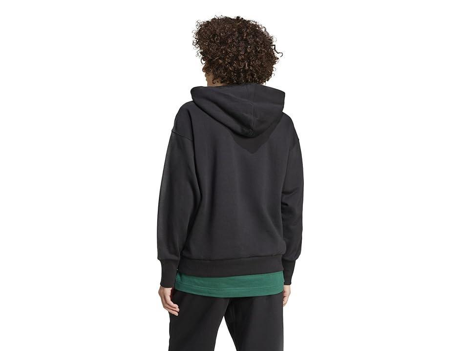 adidas ALL SZN Fleece Loose Hoodie Black S Womens Product Image