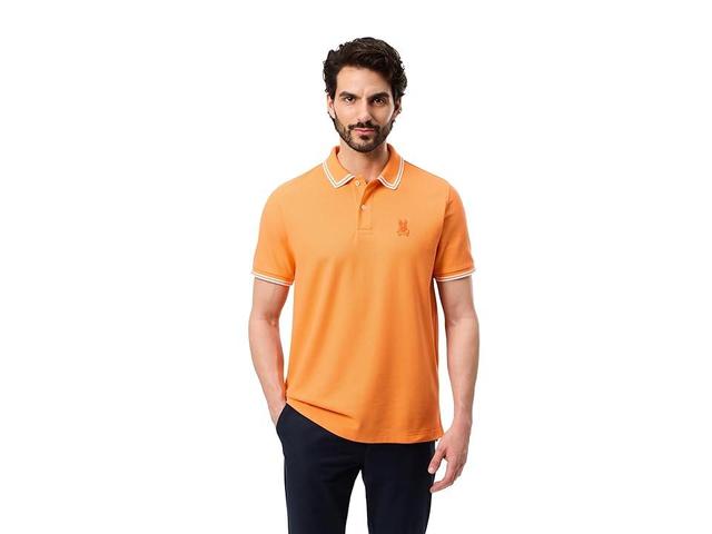 Psycho Bunny Belton Pique Polo (Nectarine) Men's Short Sleeve Knit Product Image