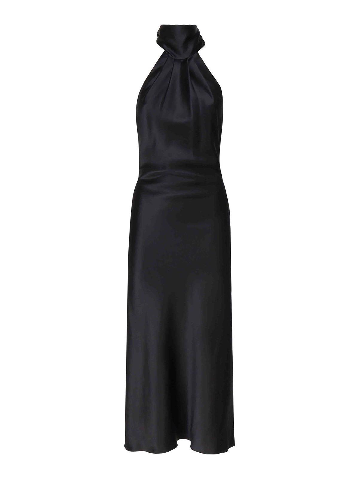 MAX MARA Moli Silk Dress In Negro Product Image