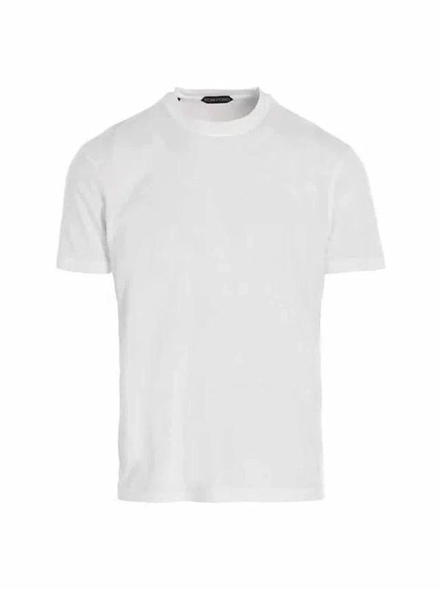 TOM FORD White Lyocell Blend T-shirt Product Image