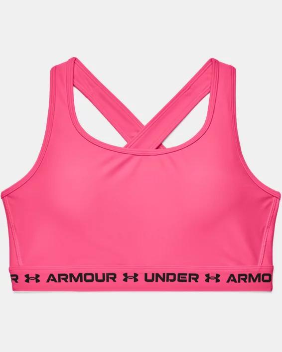 Under Armour Womens Armour Crossback Medium Support Sports Bra , 1X - Womens Workout Bras at Academy Sports Product Image