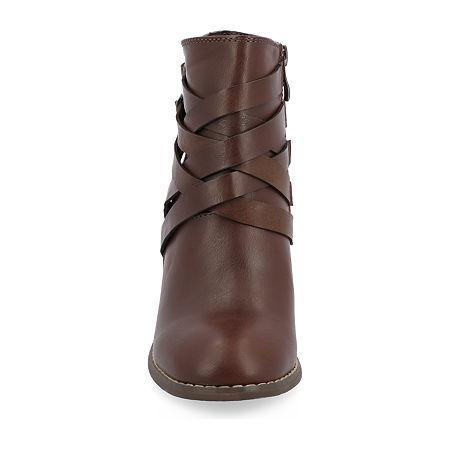 Journee Collection Wide Width Strap Wide Bootie | Womens | | | Boots | Bootie Product Image