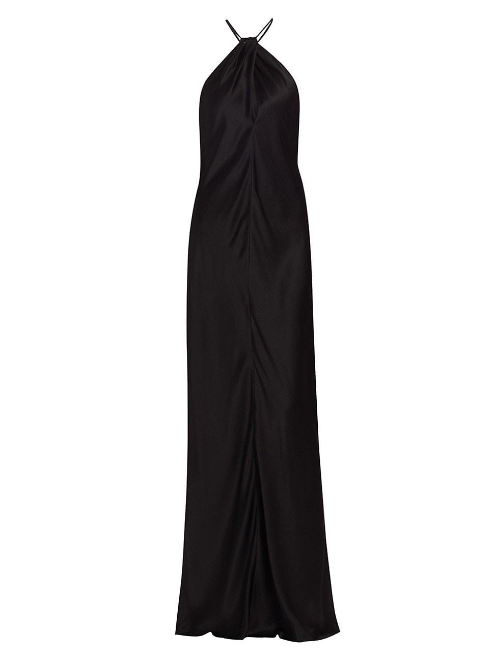 Larissa Silk Halter Gown Product Image