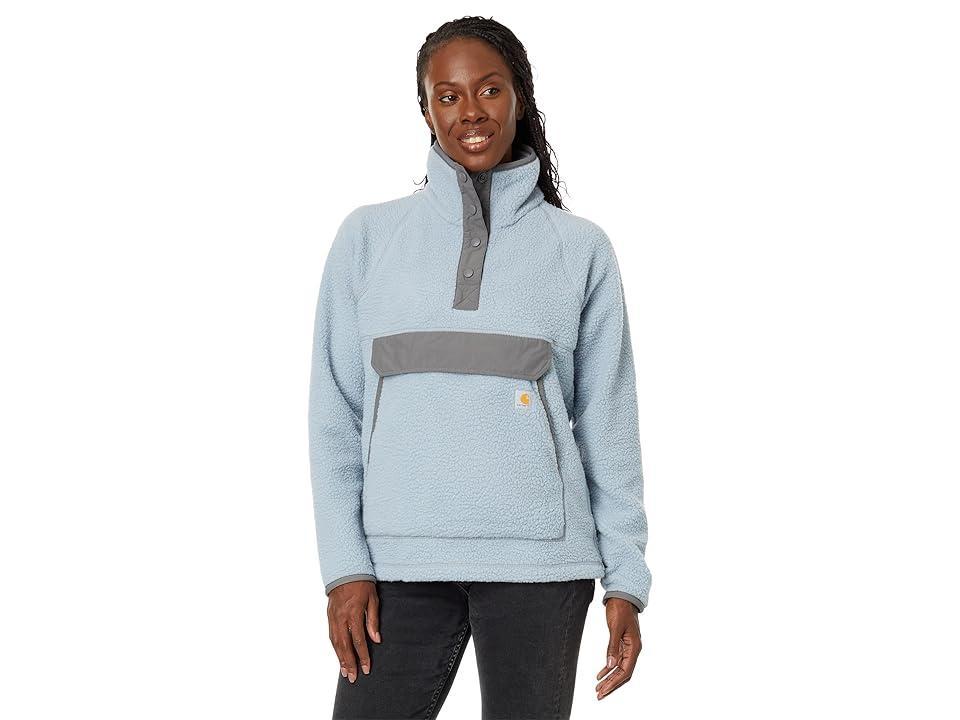 Carhartt Fleece 1/4 Snap Front Jacket (Neptune) Women's Clothing Product Image