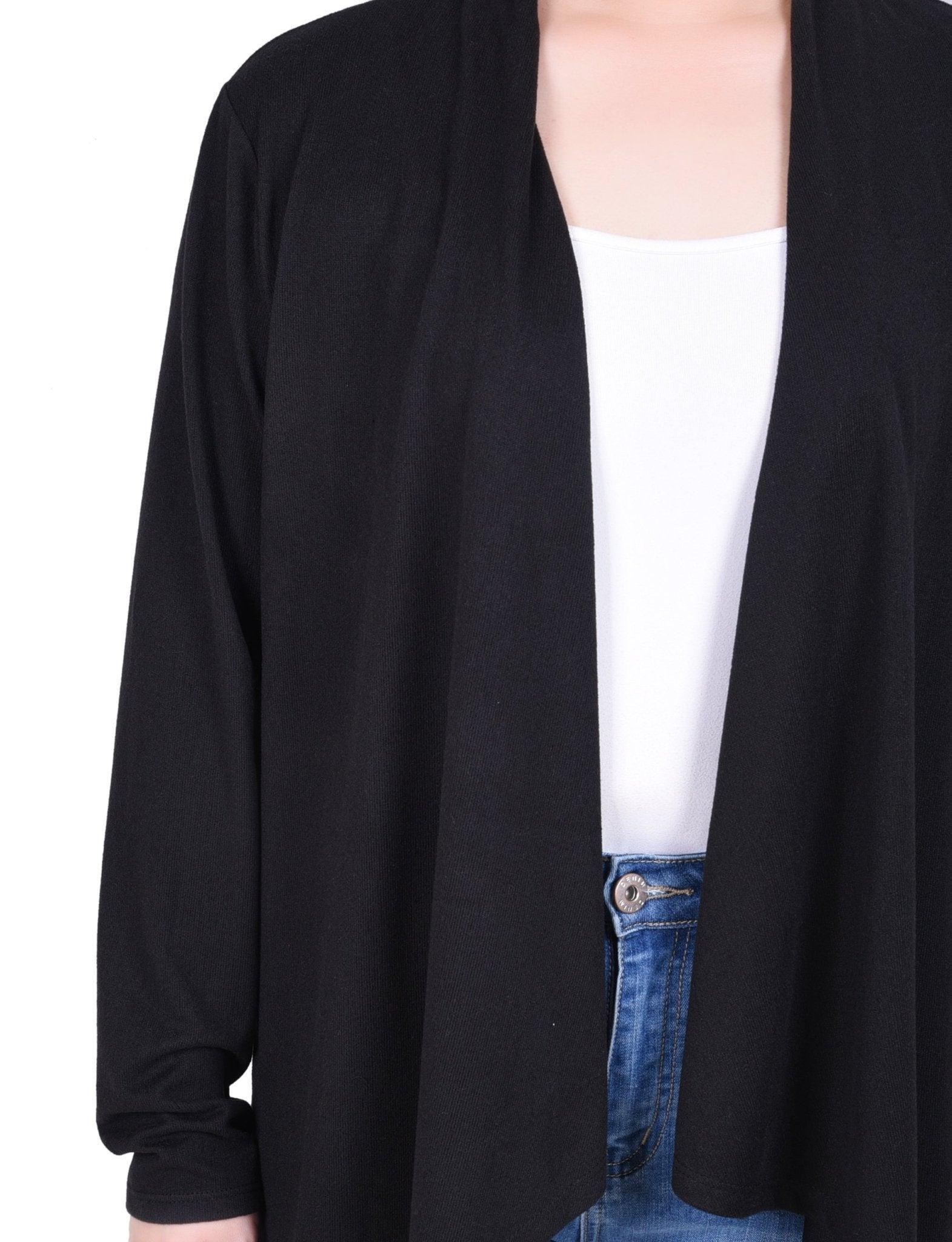 Long Sleeve Swing Cardigan - Petite Product Image