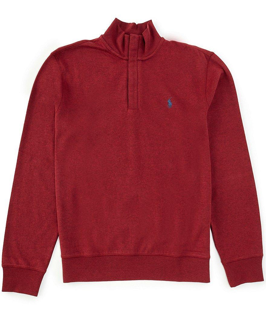 Polo Ralph Lauren Big & Tall Luxury Jersey Quarter-Zip Pullover Product Image