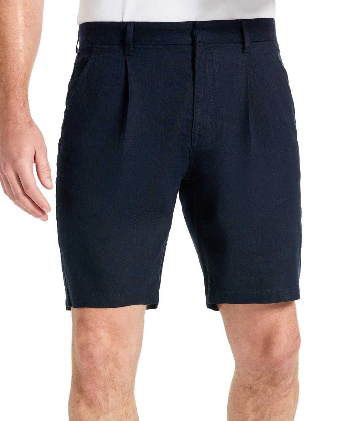 Kenneth Cole Mens Solid Pleated 8 Performance Shorts Product Image