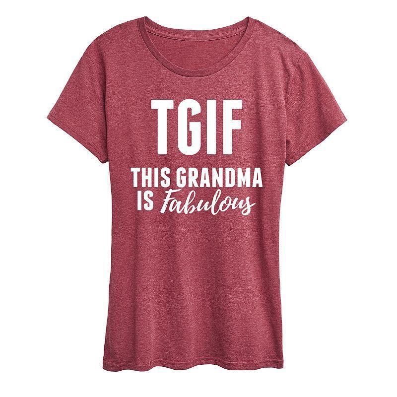 Womens This Grandma Is Fabulous Graphic Tee Product Image