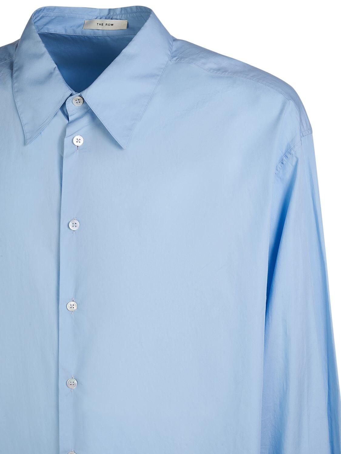 THE ROW Lukre Cotton Poplin Shirt In Oxford Blue Product Image