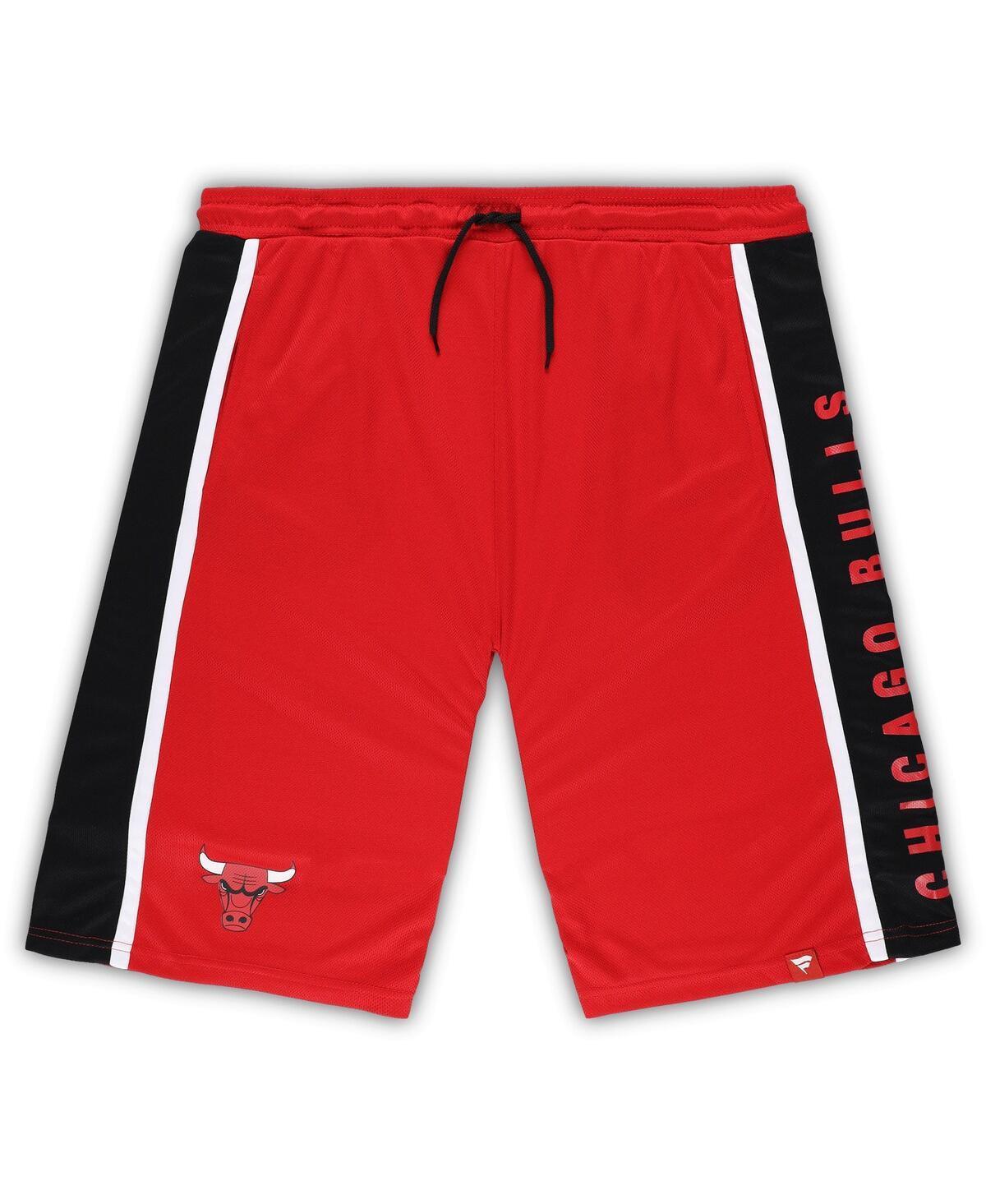 Mens Fanatics Red Chicago Bulls Big and Tall Referee Iconic Mesh Shorts Product Image