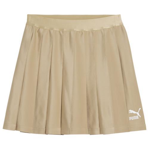 PUMA Womens PUMA Classics Pleated Skirt - Womens White Product Image