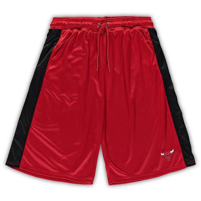 Mens Fanatics Branded /Black Chicago Bulls Big & Tall Performance Shorts Product Image