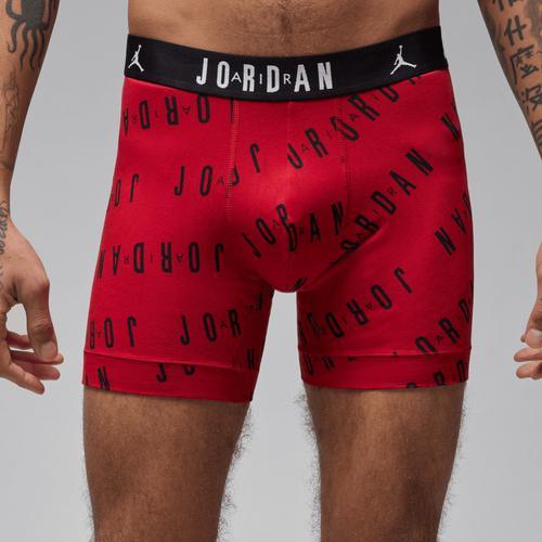 Jordan Mens Jordan Flight Cotton Essential 2 Pack Boxer Briefs - Mens Gym Red Product Image