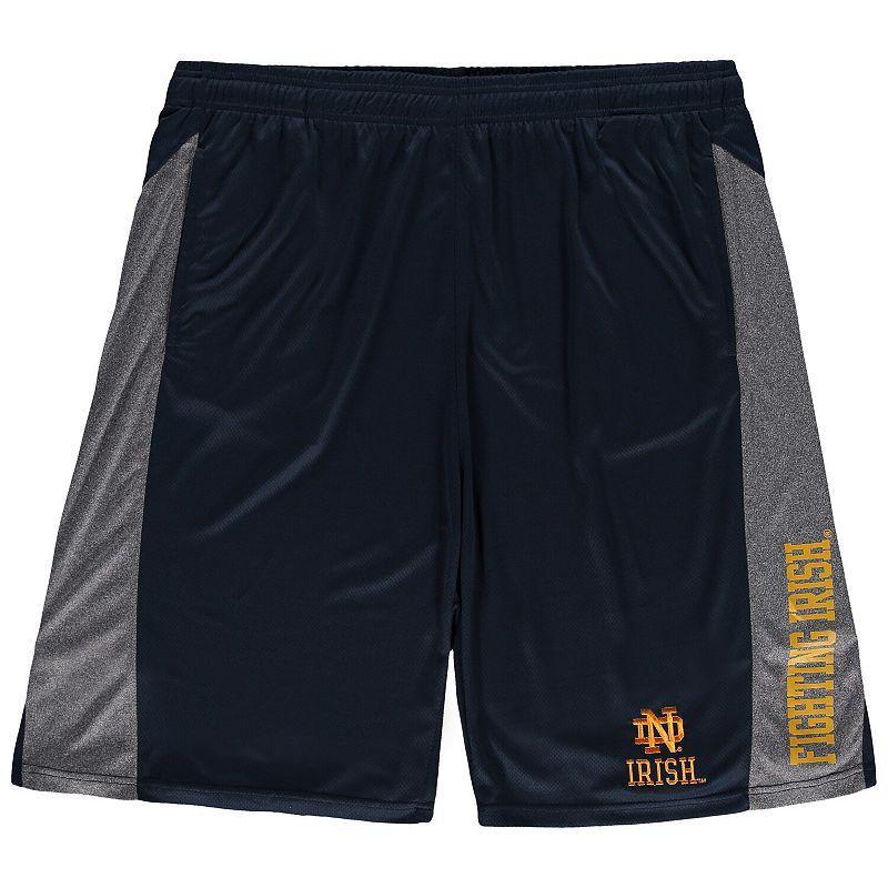 Mens Notre Dame Fighting Irish Big & Tall Textured Shorts Blue Product Image