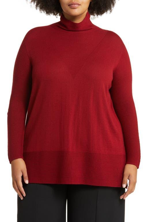 Marina Rinaldi Oversize Wool Blend Mock Neck Sweater product image