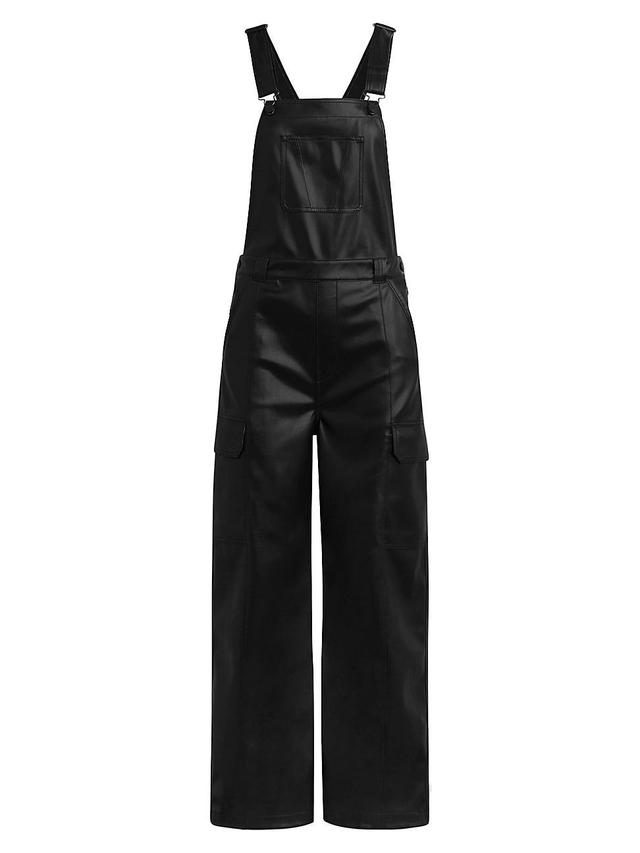 Womens Utility Wide-Leg Overalls Product Image