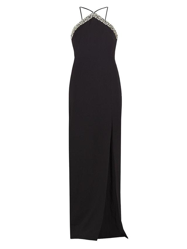 Womens Kira Embellished Crepe Gown Product Image