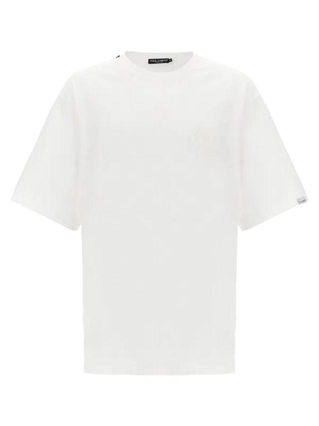 Logo Embroidery T-shirt In White Product Image