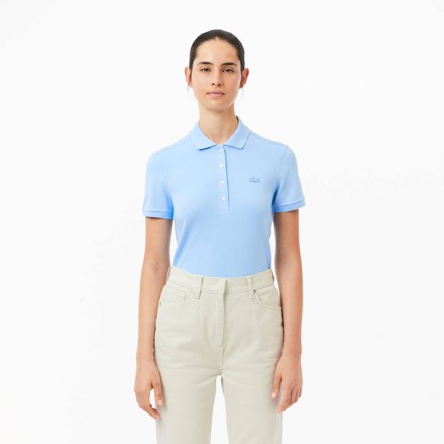 Women's L.12.D Slim Fit Stretch Mini Piqué Polo Product Image