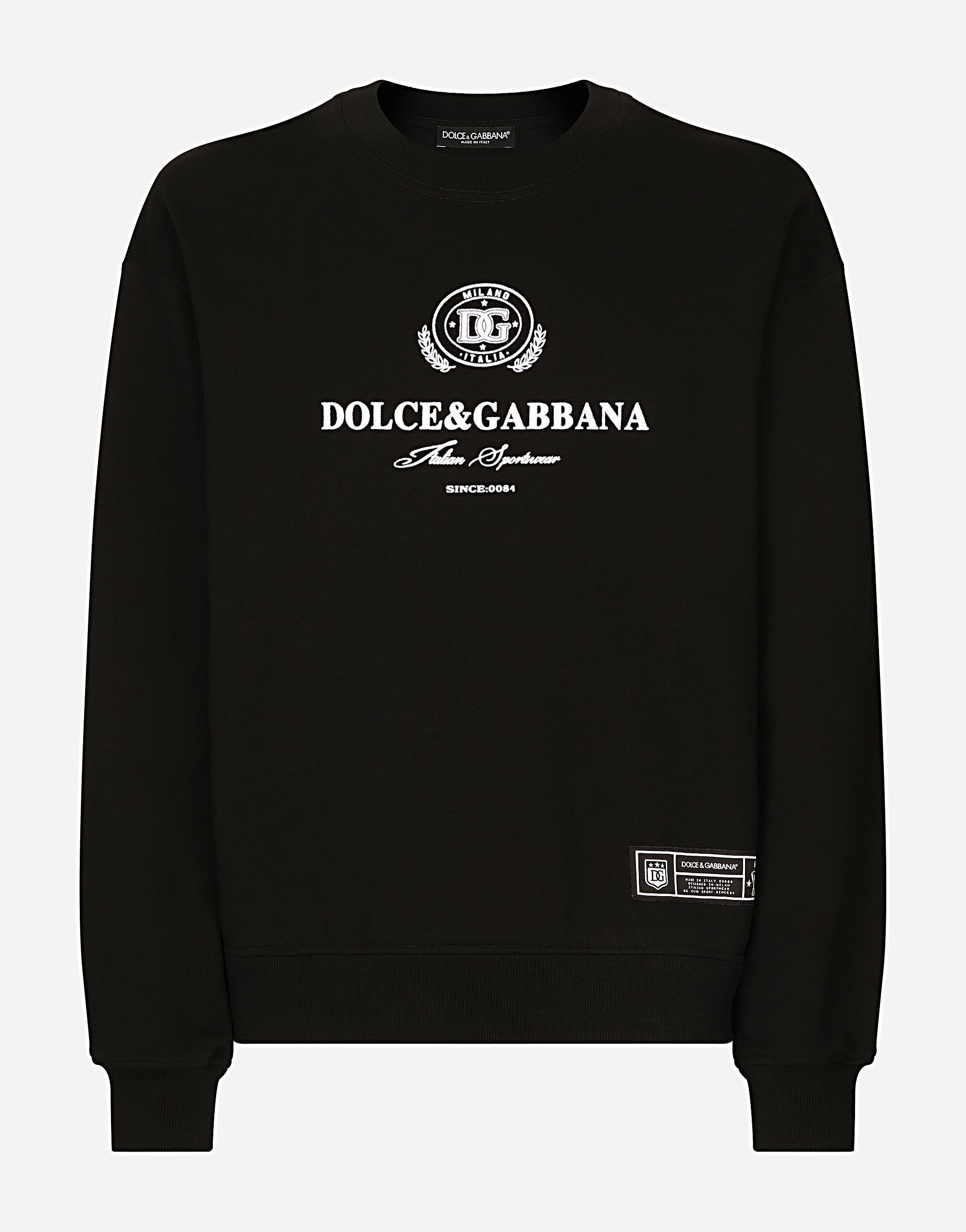 Logo-print Cotton Sweatshirt In Black Product Image