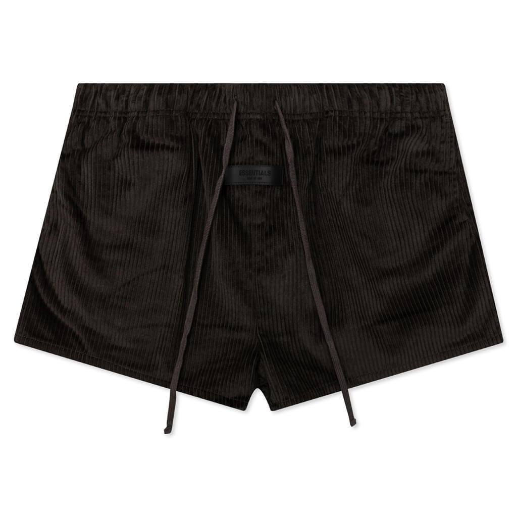 Women's Corduroy Dock Short - Off Black Female Product Image