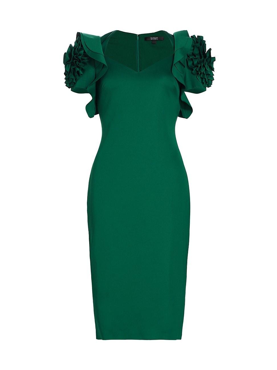 Womens Rosette Sheath Midi-Dress Product Image