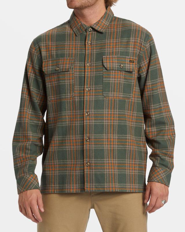 Offshore Long Sleeve Flannel Shirt - Fern Male Product Image