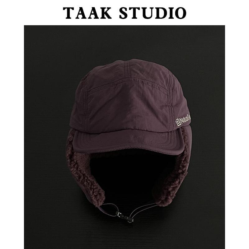 Lettering Fleece Lined Trapper Hat product image