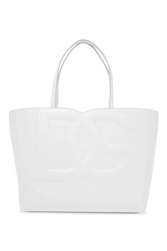 DOLCE & GABBANA Women's Dg Logo Tote Bag In Bianco Product Image