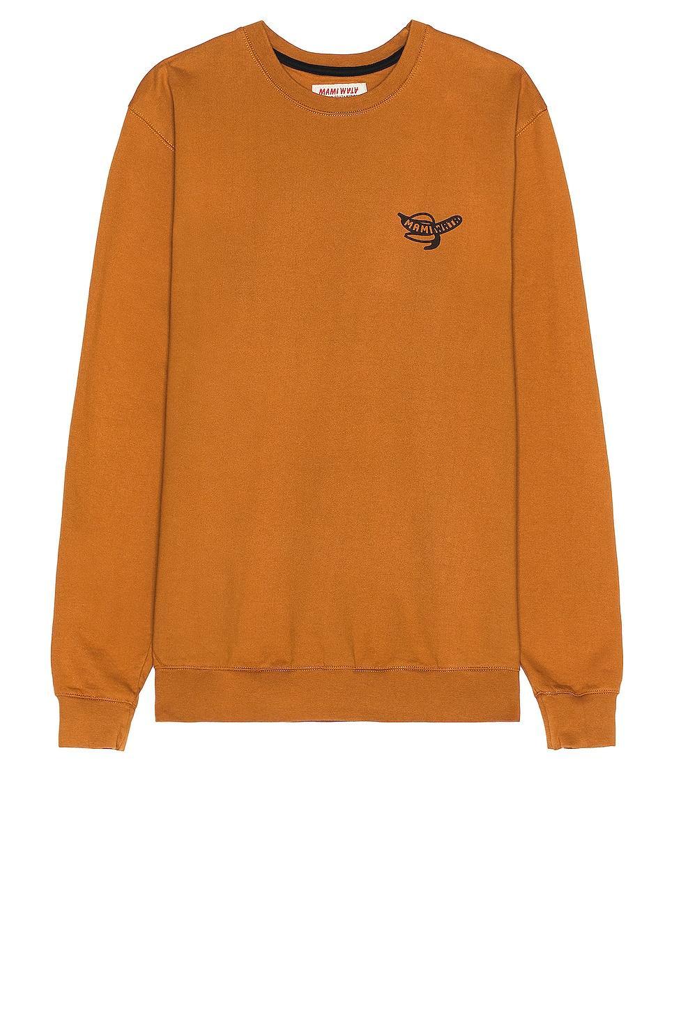 Mami Wata DIY Car Sweatshirt in Burnt Orange. - size L (also in XL/1X) Product Image