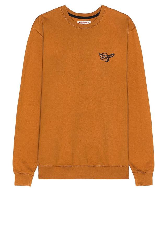 Mami Wata DIY Car Sweatshirt in Burnt Orange. - size L (also in XL/1X) Product Image