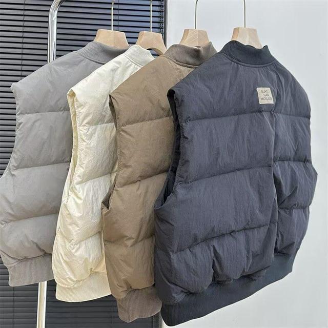 Plain Zip Puffer Vest Product Image