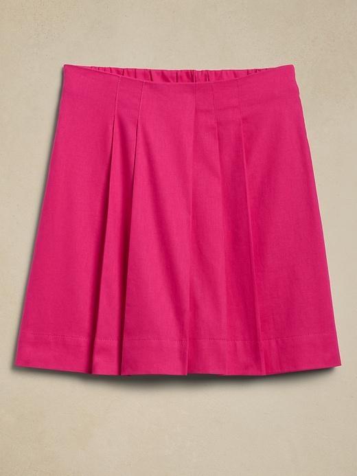 Satin Pleated Skort Product Image