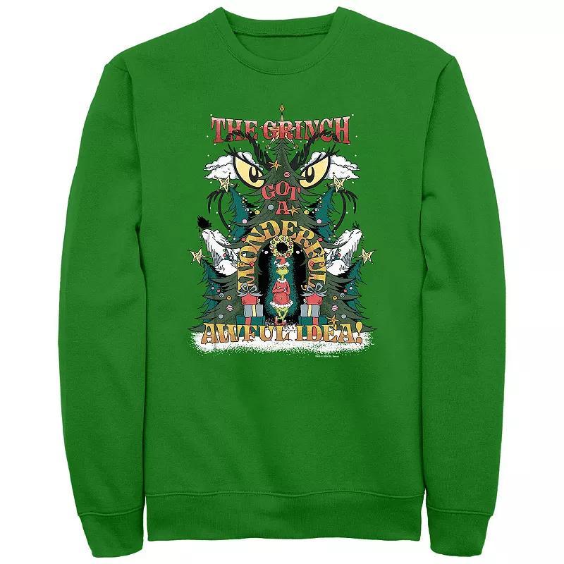 Big & Tall Dr. Seuss Grinch Got A Wonderful Awful Idea Graphic Fleece, Mens Product Image