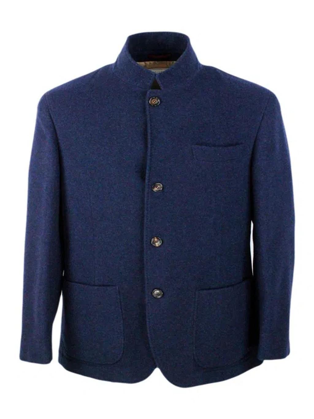 BRUNELLO CUCINELLI Coats & Jackets In Blue Product Image