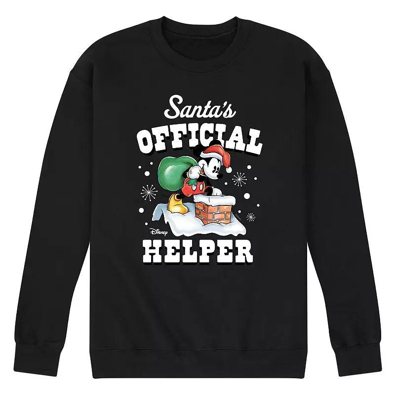 Disneys Mens Santas Official Helper Fleece Blue Product Image