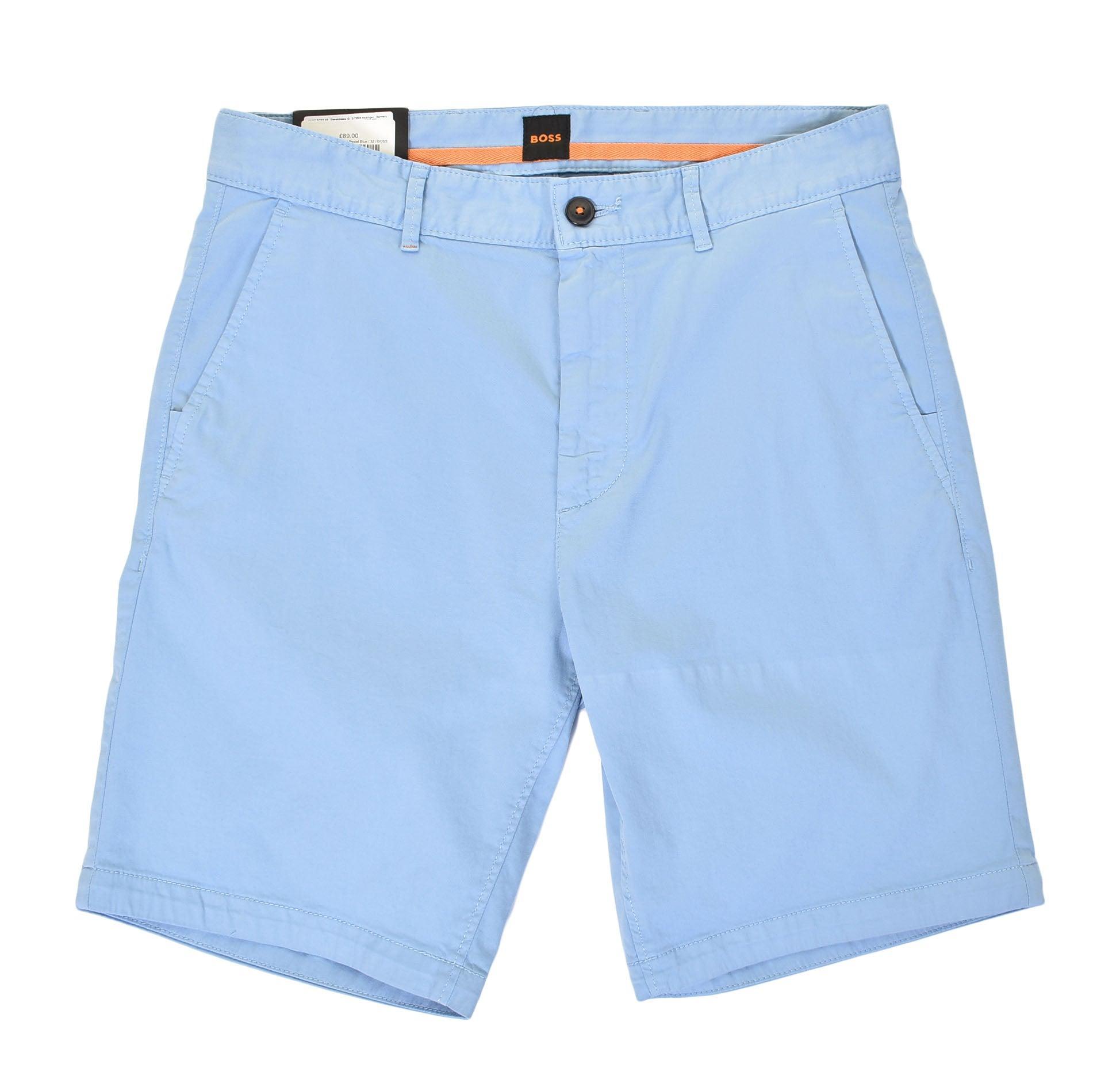 Chino Slim Shorts Light Pastel Blue In Light Blue Product Image